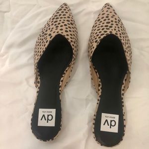 Dolce Vita Leopard Stella Suede Pointed Toe Mule